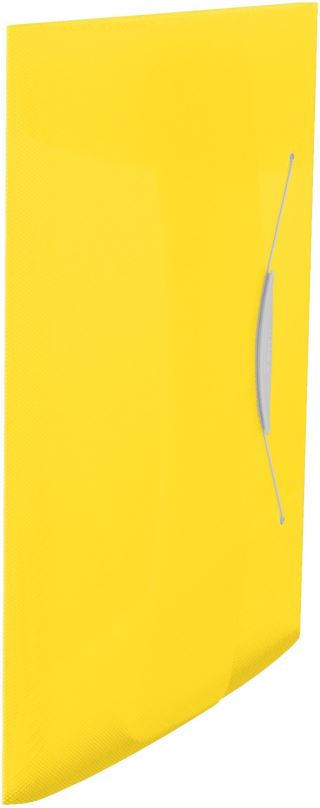 Desky na dokumenty ESSELTE VIVIDA A4 s gumičkou, transparentní žlutá