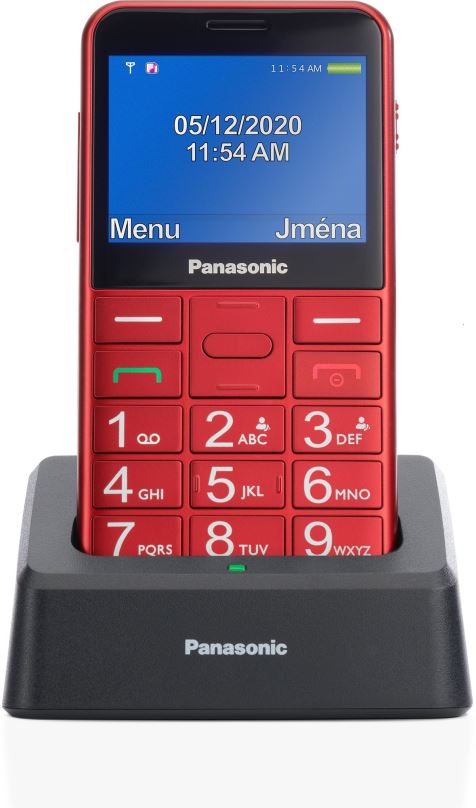 Mobilní telefon Panasonic KX-TU155EXRN červená