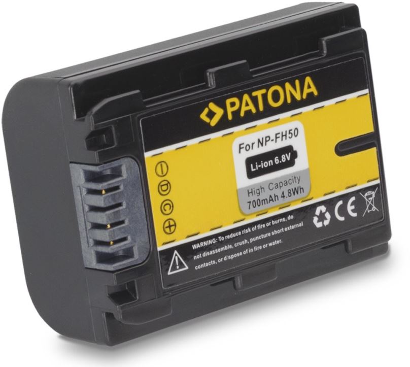 Baterie pro fotoaparát PATONA pro Sony NP-FH50 700mAh Li-Ion