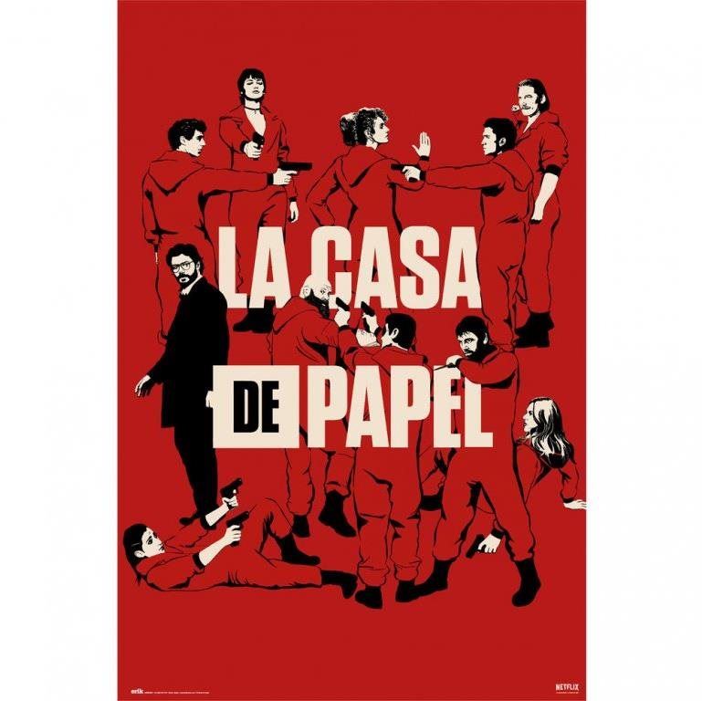 Plakát La Casa De Papel - Papírový dům - All Characters   - plakát