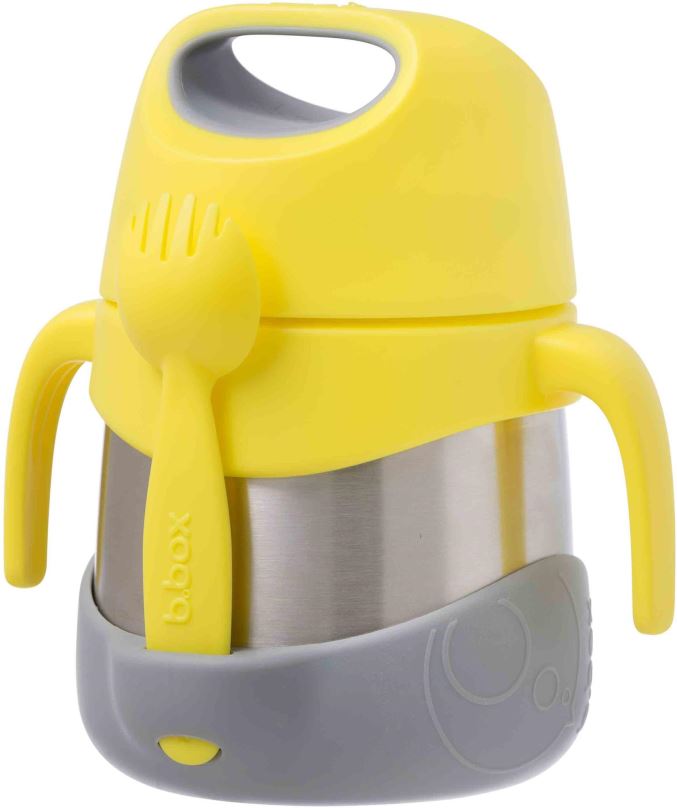 Dětská termoska B.Box Termoska na jídlo žlutá/šedá 335 ml