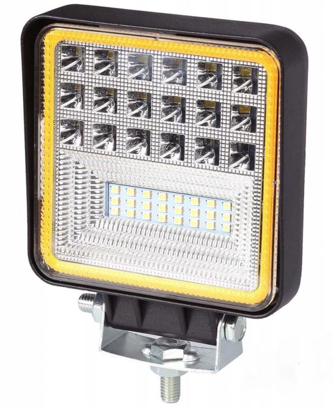 LED reflektor Verk 12244 Pracovní světlo hranaté 42 LED, 126 W, IP67