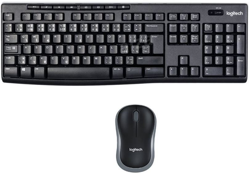 Set klávesnice a myši Logitech Wireless Combo MK270 - CZ/SK