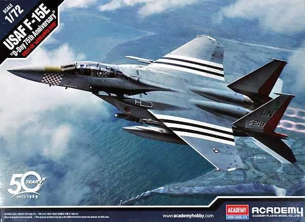 Model letadla Model Kit letadlo 12568 - USAF F-15E "D-Day 75th Anniversary"