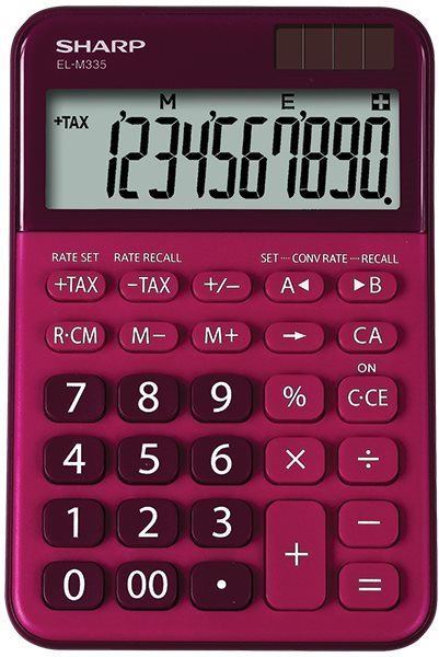 Kalkulačka SHARP EL M 335 červená
