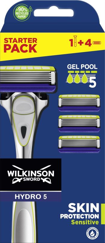 Holicí strojek WILKINSON Hydro 5 Skin Protection Sensitive holící strojek + 4 náhradní hlavice