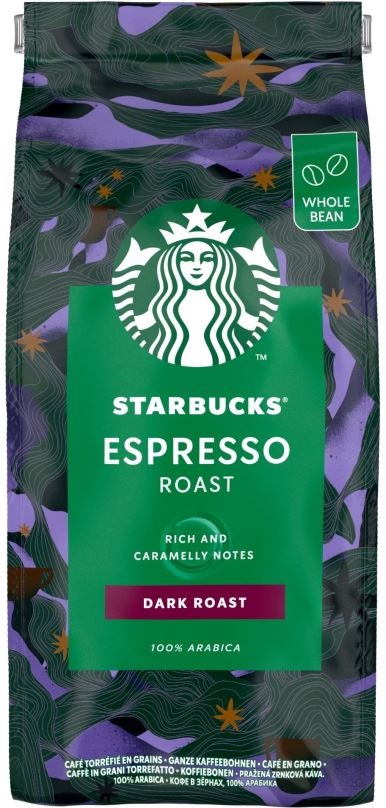 Káva STARBUCKS® Espresso Roast, zrnková káva, 450 g