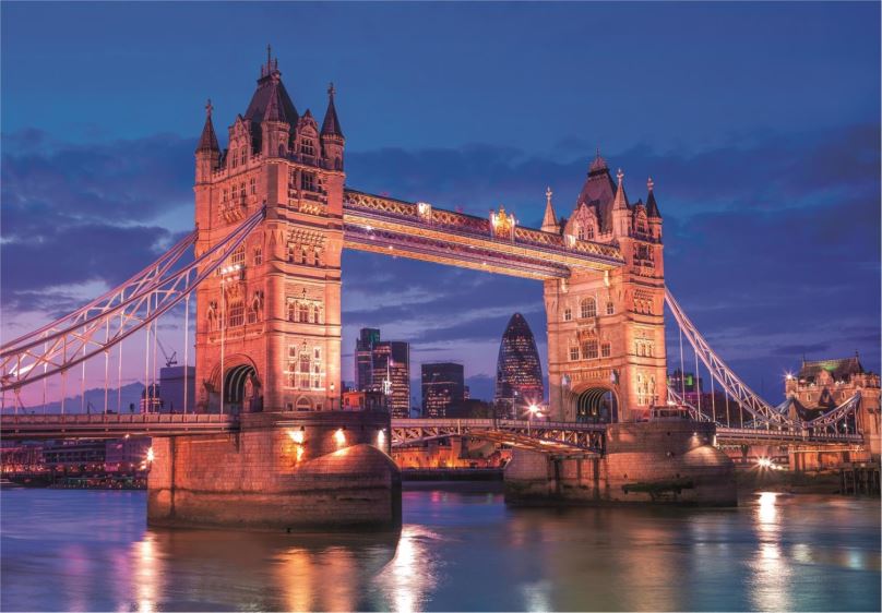 CLEMENTONI Puzzle Tower Bridge v noci 1000 dílků