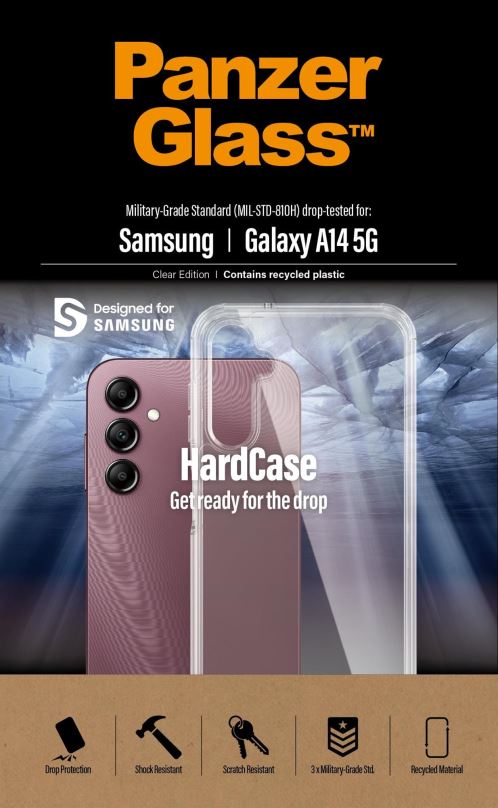Kryt na mobil PanzerGlass HardCase Samsung Galaxy A14/A14 5G čiré