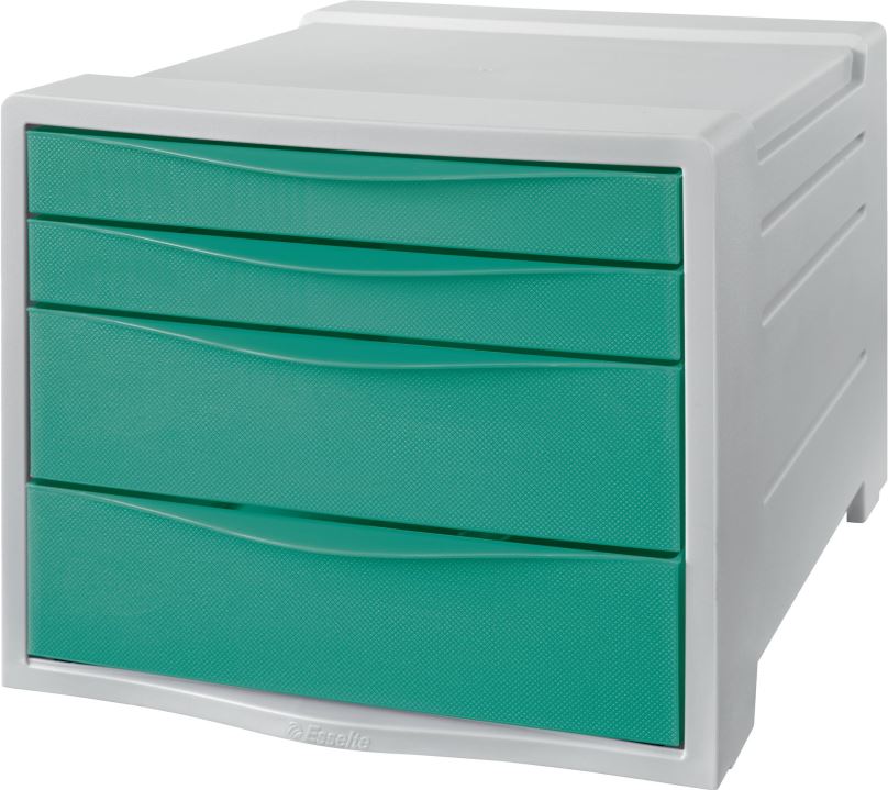 Zásuvkový box ESSELTE Colour Breeze A4, 4 zásuvky, zelený