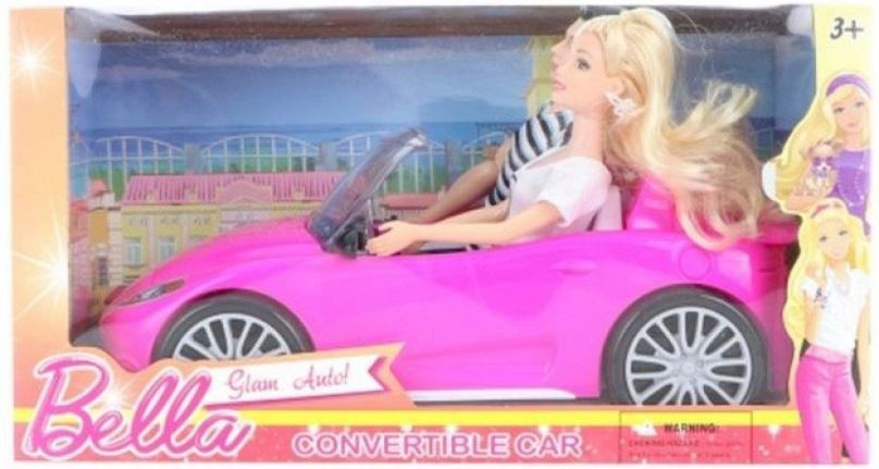 Doplněk pro panenky Auto pro panenky Bella růžové