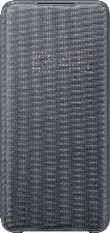 Pouzdro na mobil Samsung  Flipové pouzdro LED View pro Galaxy S20 Ultra šedé