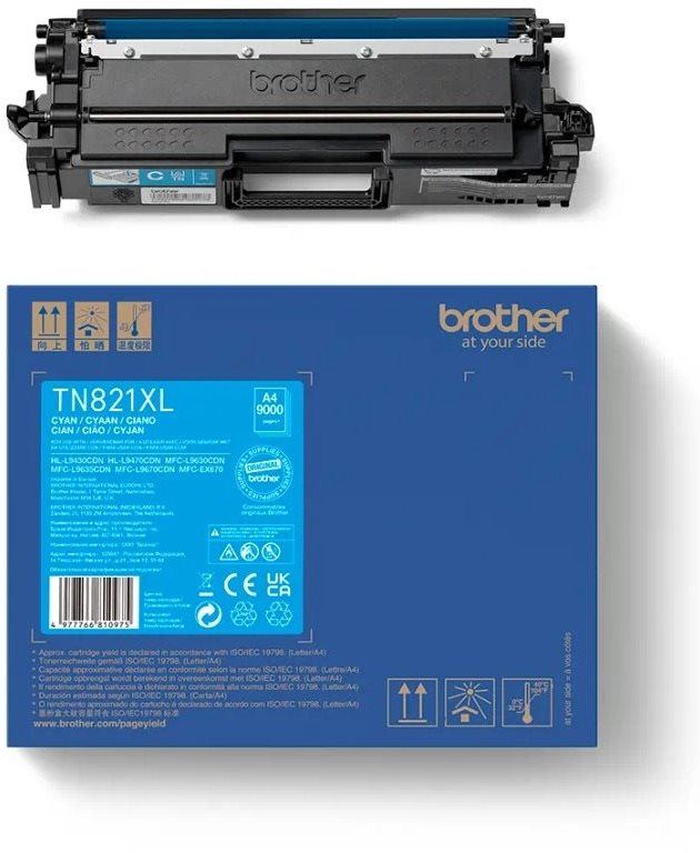 Toner Brother TN-821XLC azurový