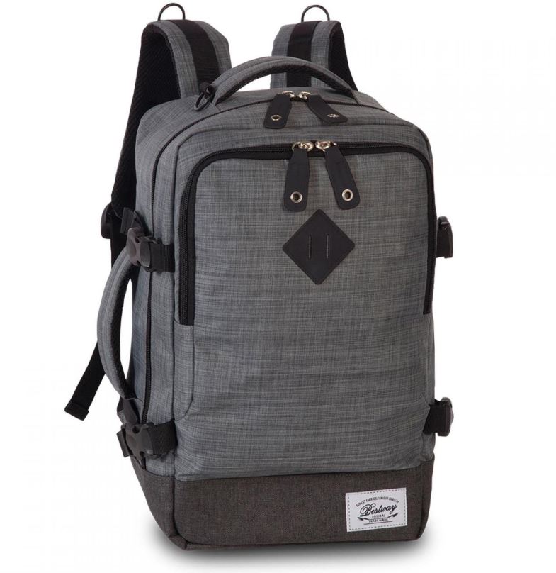 Batoh Bestway Bags, kabinové zavazadlo, šedé