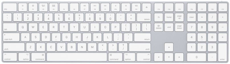 Klávesnice Apple Magic Keyboard s číselnou klávesnicí, stříbrná - US