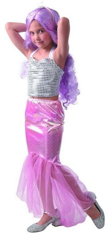 Kostým MaDe Šaty na karneval - mořská panna, 130 - 140 cm