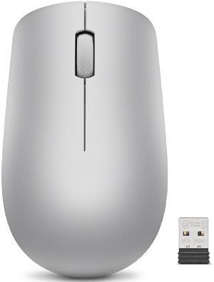 Myš Lenovo 530 Wireless Mouse (Platinum Grey) s baterií
