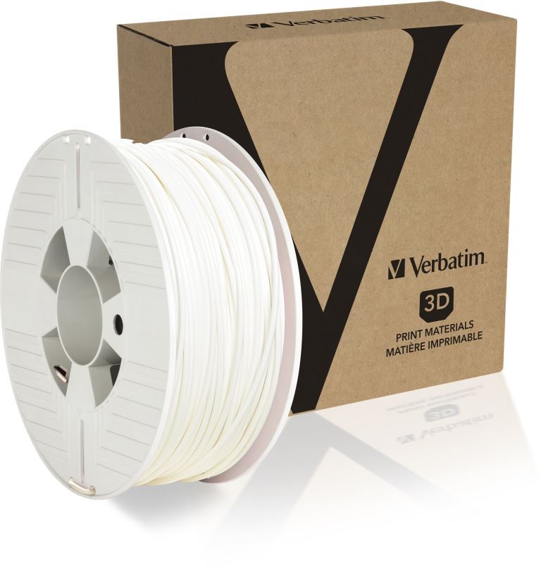 Filament Verbatim PET-G 2.85mm 1kg bílá