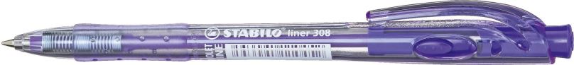Kuličkové pero STABILO liner fialové, 1 ks