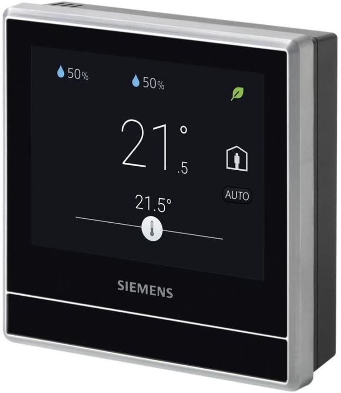 Chytrý termostat Siemens RDS110 Chytrý termostat s čidlem vlhkosti a kvality vzduchu VOC