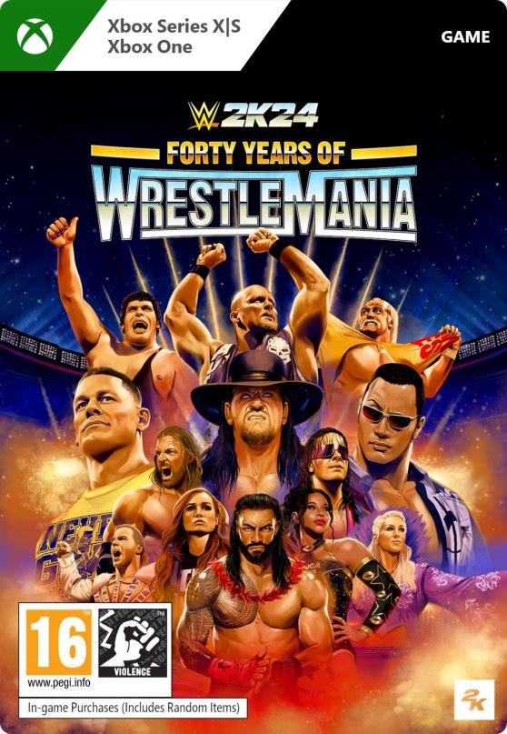 Hra na konzoli WWE 2K24: 40 Years of Wrestlemania Edition - Xbox Digital