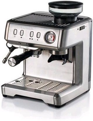 Pákový kávovar Ariete nerezový espresso kávovar  s mlýnkem 1313