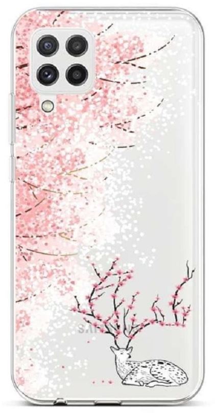 Kryt na mobil TopQ Samsung A22 silikon Blooming Deer 65203