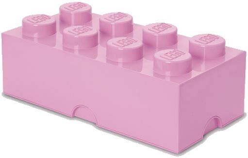 Úložný box LEGO Úložný box 8 250 x 500 x 180 mm - světle růžový