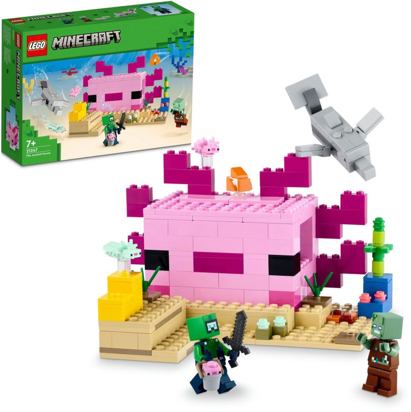 LEGO stavebnice LEGO® Minecraft® 21247 Domeček axolotlů