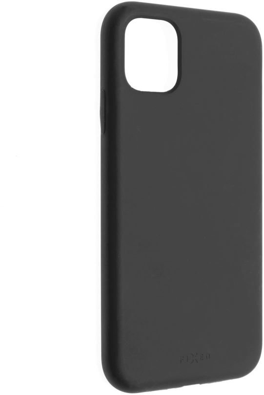Kryt na mobil FIXED Flow Liquid Silicon case pro Apple iPhone 11 černý
