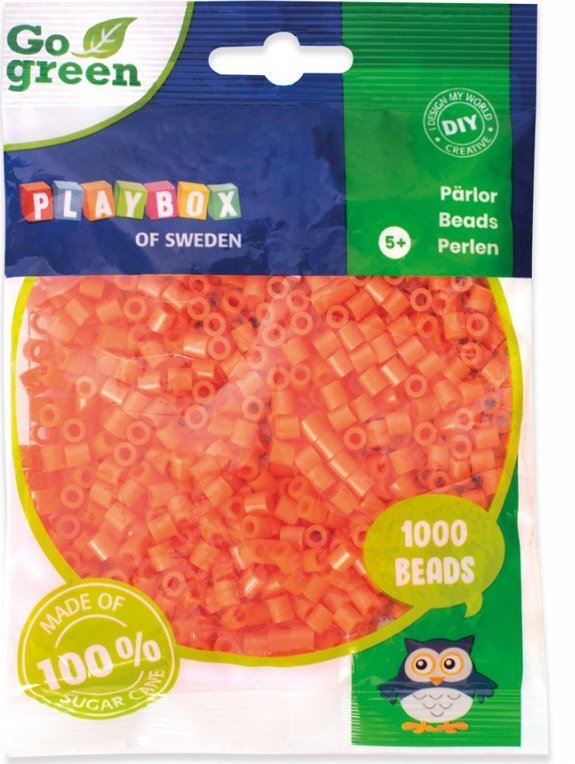 PLAYBOX Zažehlovací korálky - oranžové 1000 ks