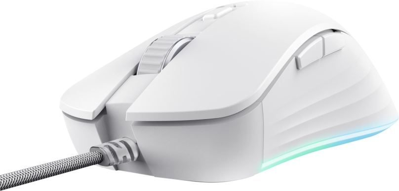 Herní myš TRUST GXT924W YBAR+ High Performance Gaming Mouse White