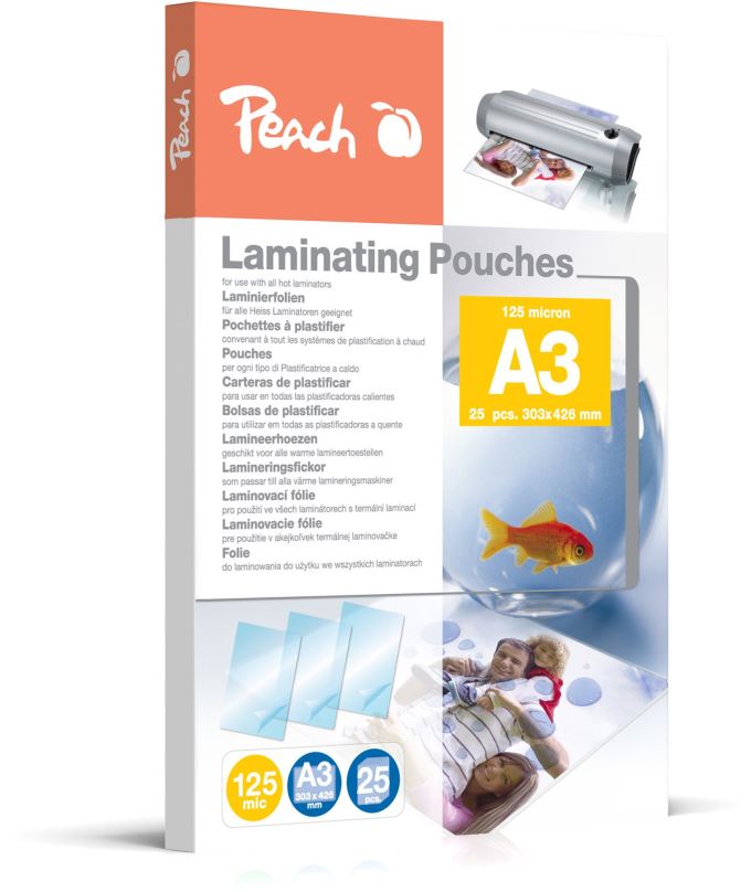 Laminovací fólie PEACH PPR525-01 A3/250 lesklé - balení 25 ks