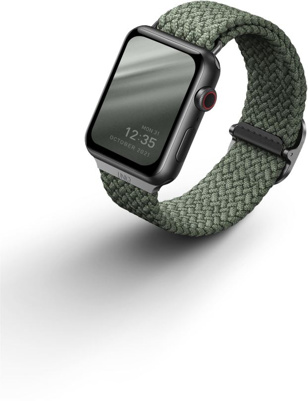 Řemínek Uniq Aspen Braided řemínek pro Apple Watch 42/44/45/Ultra 49mm zelený