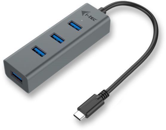 USB Hub i-tec USB-C Metal 4-portový HUB