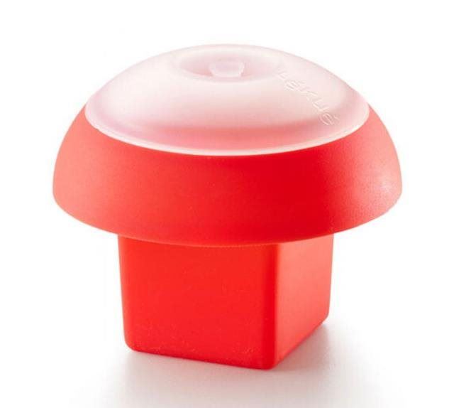 Formička Lékué Forma na vaření vajec čtverec | červená