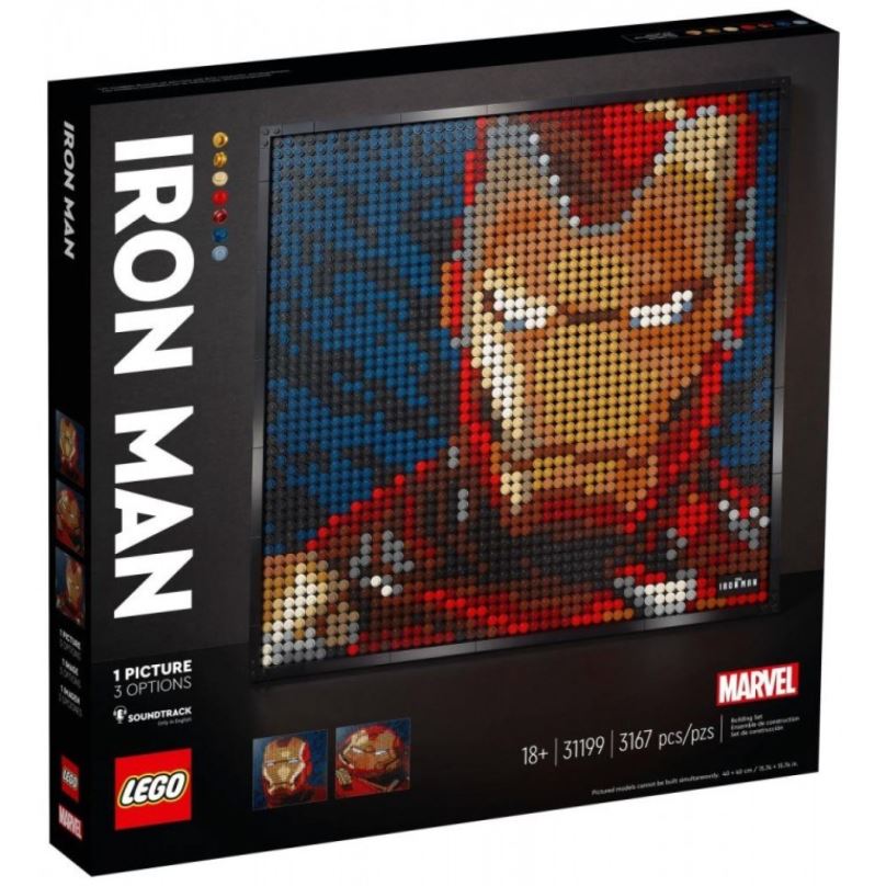 LEGO stavebnice LEGO ART 31199 Iron Man od Marvelu