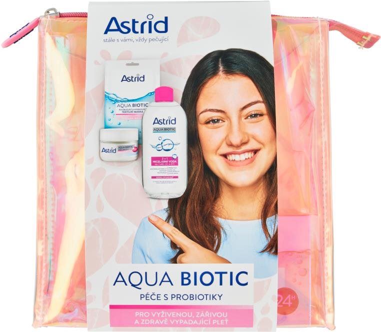 Dárková kosmetická sada ASTRID Aqua Biotic Tripack  v taštičce 450 ml