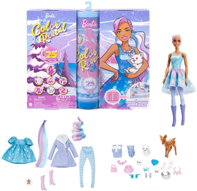 Adventní kalendář Barbie Color Reveal adventní kalendář