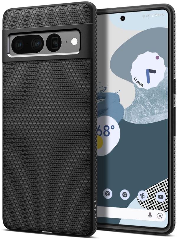 Kryt na mobil Spigen Liquid Air Black Google Pixel 7 Pro
