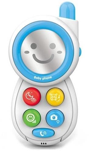 Interaktivní hračka Huanger telefon Smile Modrý
