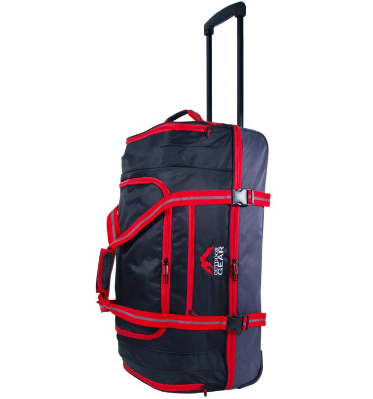 Cestovní taška na kolečkách GEAR T-805/26" - černá/červená