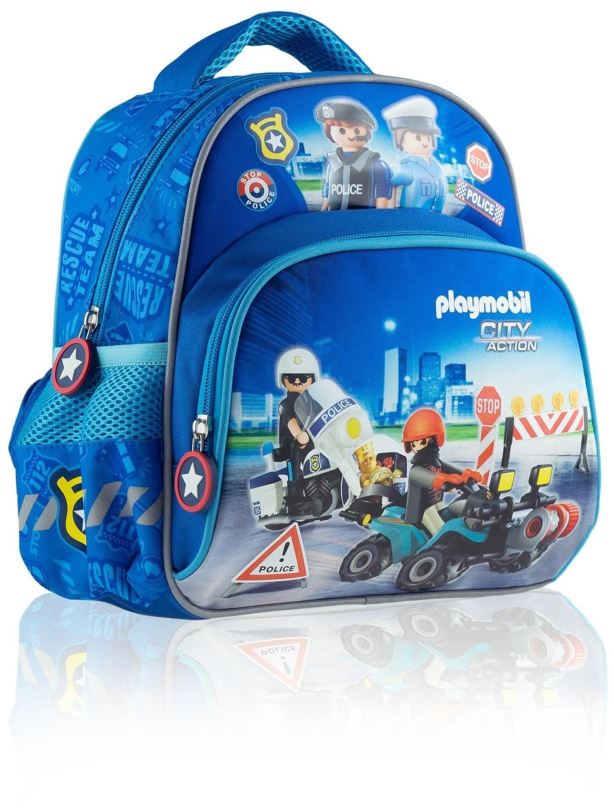 Dětský batoh PLAYMOBIL Modrý Police PL-10
