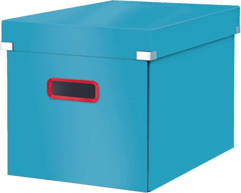 Archivační krabice LEITZ Cosy Click & Store velikost L, 32 x 31 x 36 cm, modrá