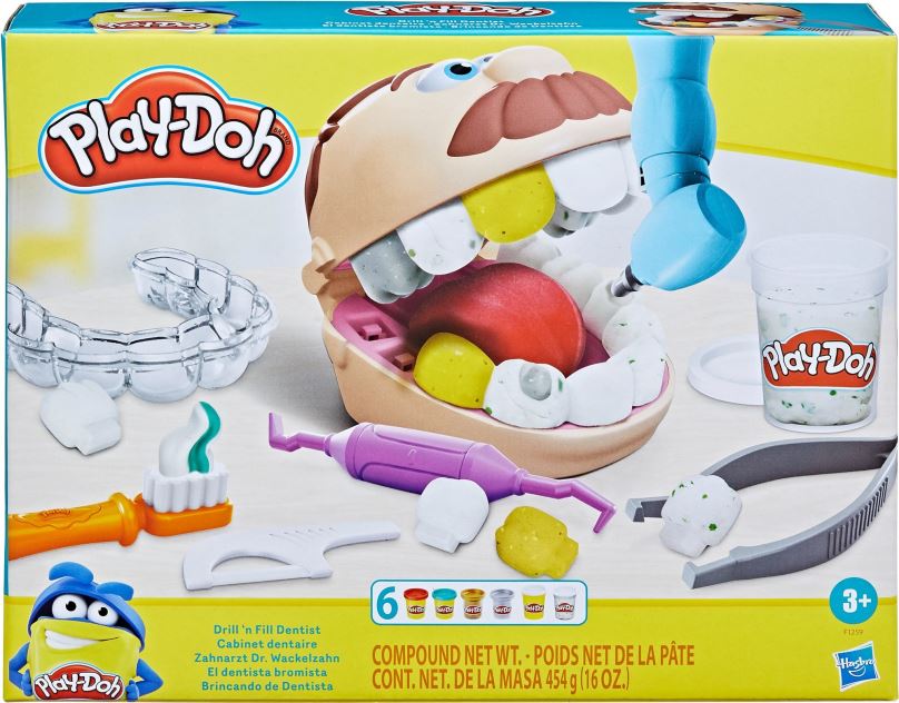 Modelovací hmota Play-Doh Zubař Drill'n fill