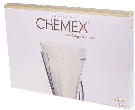 Filtr na kávu Chemex papírové filtry pro 1-3 šálky, bílé, 100ks