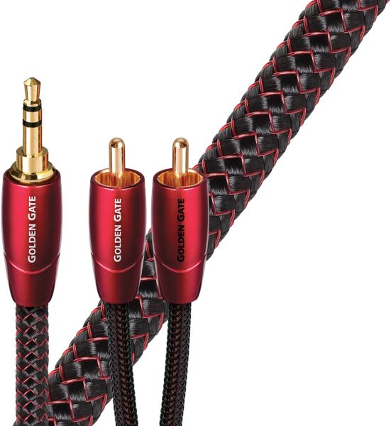 Audioquest Golden gate JR 2,0 m - audio kabel 3,5 mm jac k -2 x RCA