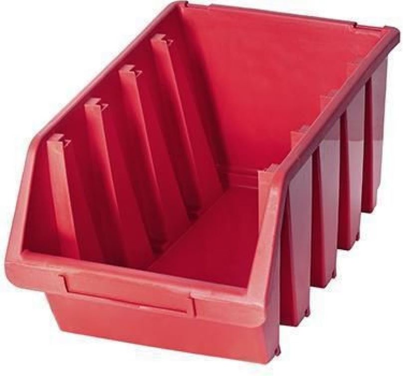 Box na nářadí Patrol Plastový box Ergobox 4, 15,5 x 34 x 20,4 cm, červený