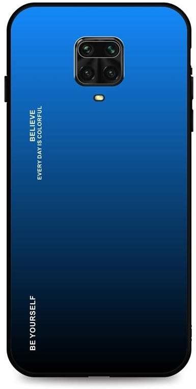 Kryt na mobil TopQ LUXURY Xiaomi Redmi Note 9 Pro pevný duhový modrý 50019