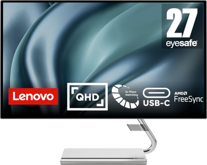 LCD monitor 27" Lenovo Q27h-20 šedý